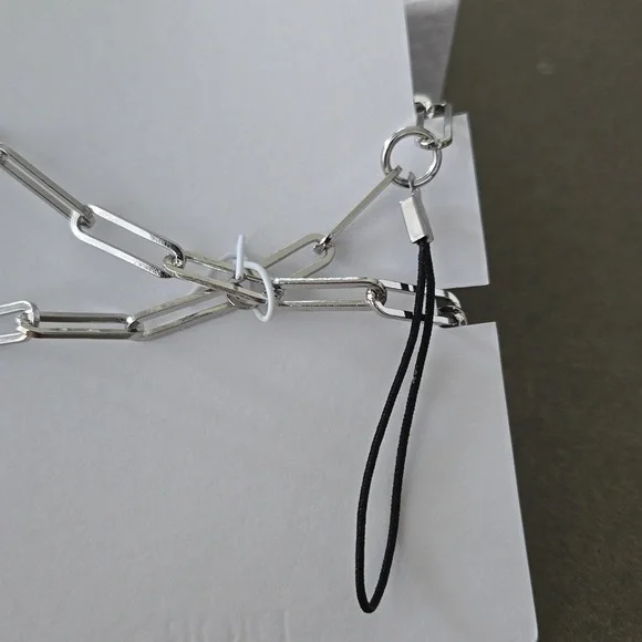 Brand New in Box DIOR phone charm silver 5x detachable charms Star 🌟 Dior chain - Picture 3 of 7